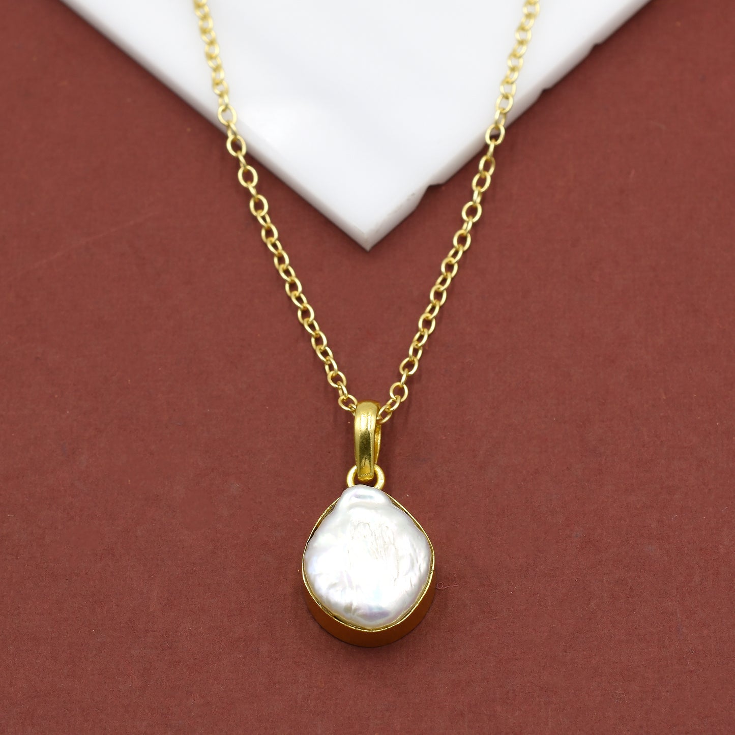 Baroque Pearl Pendant Set