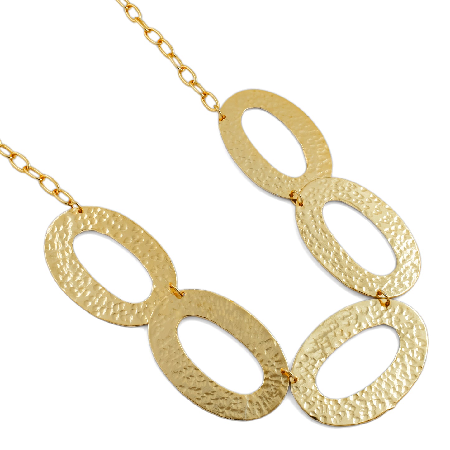 Oval Statement Chain Necklace