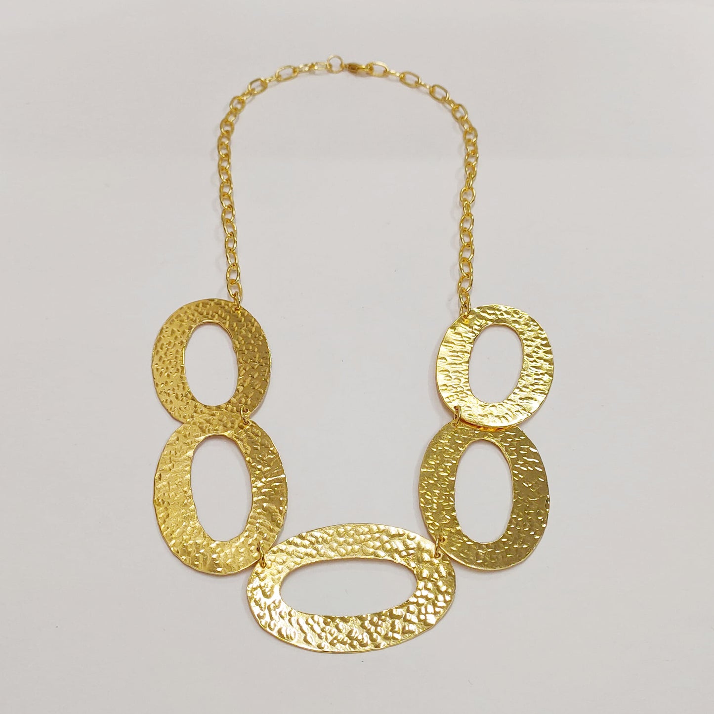 Oval Statement Chain Necklace