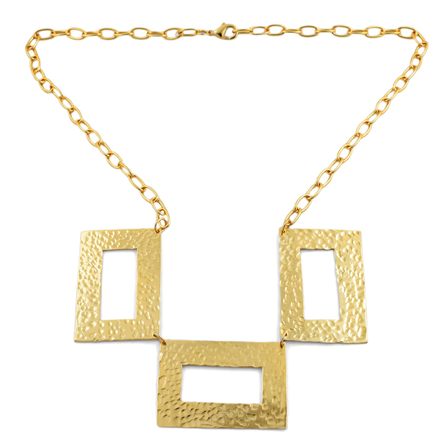 Square Statement Chain Necklace