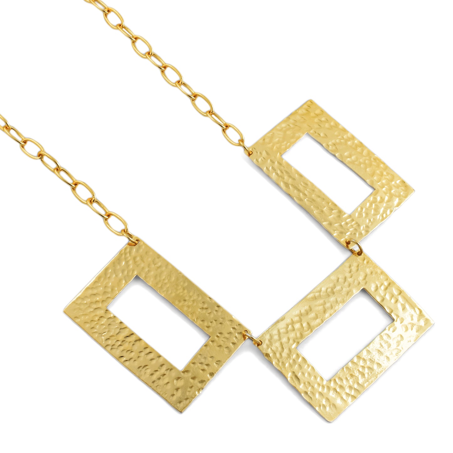 Square Statement Chain Necklace