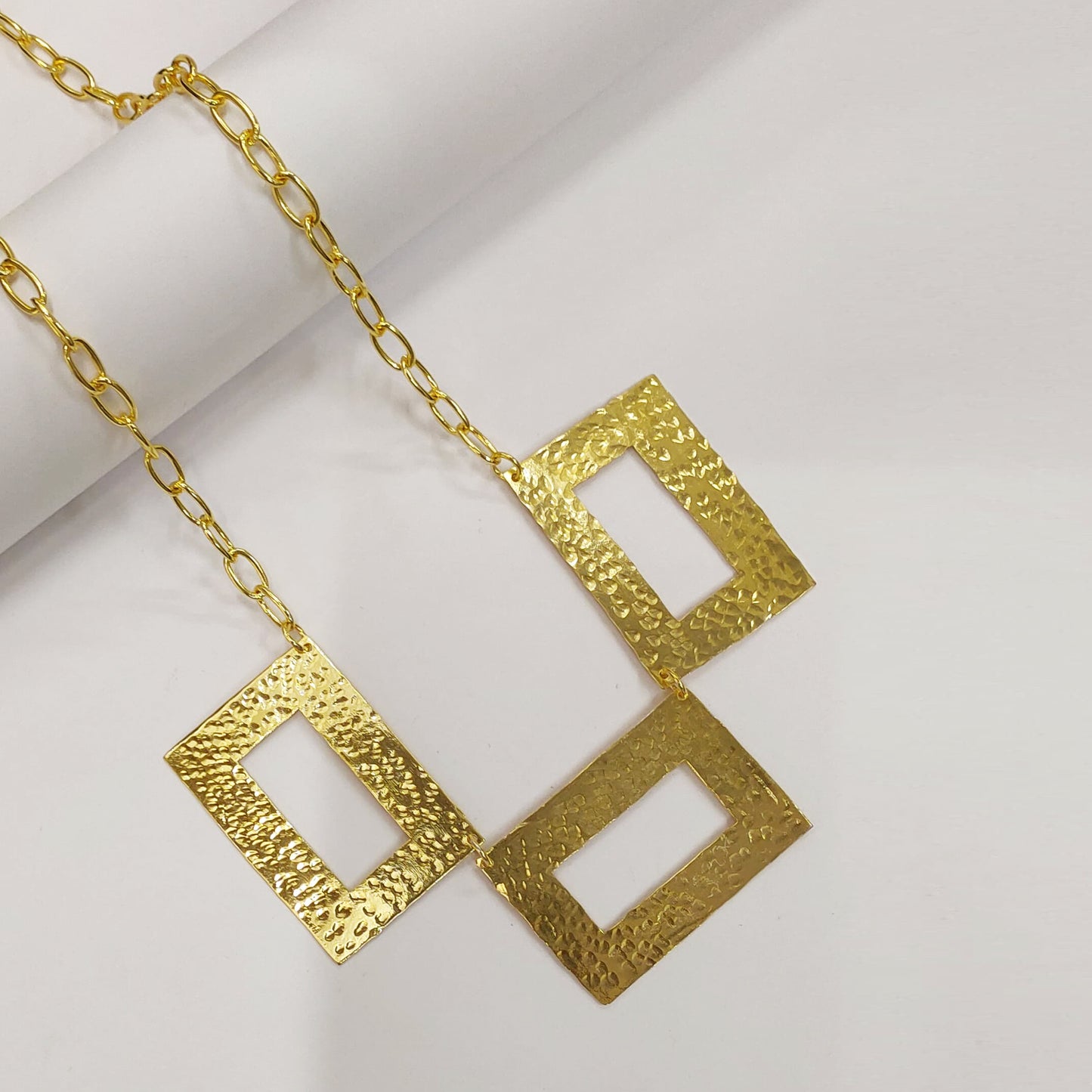 Square Statement Chain Necklace