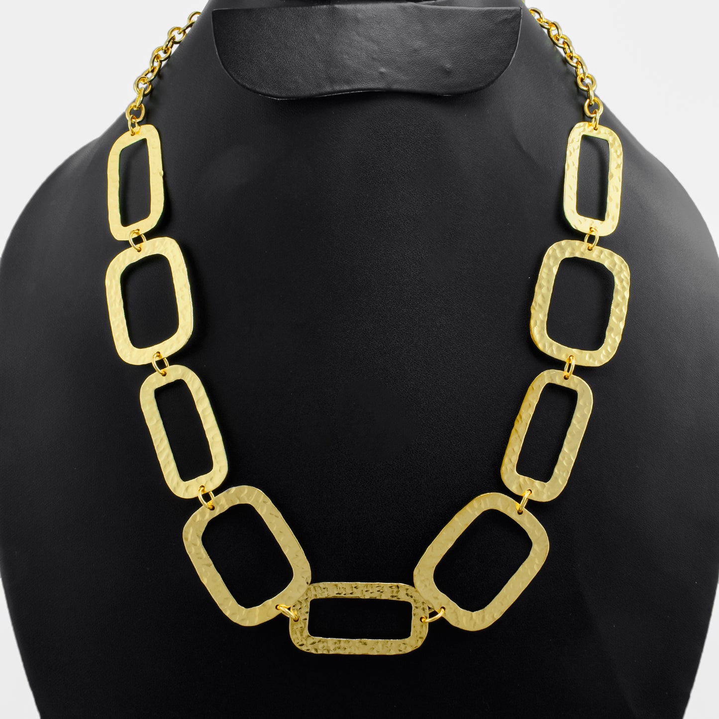 Rectangle Square Statement Chain Necklace