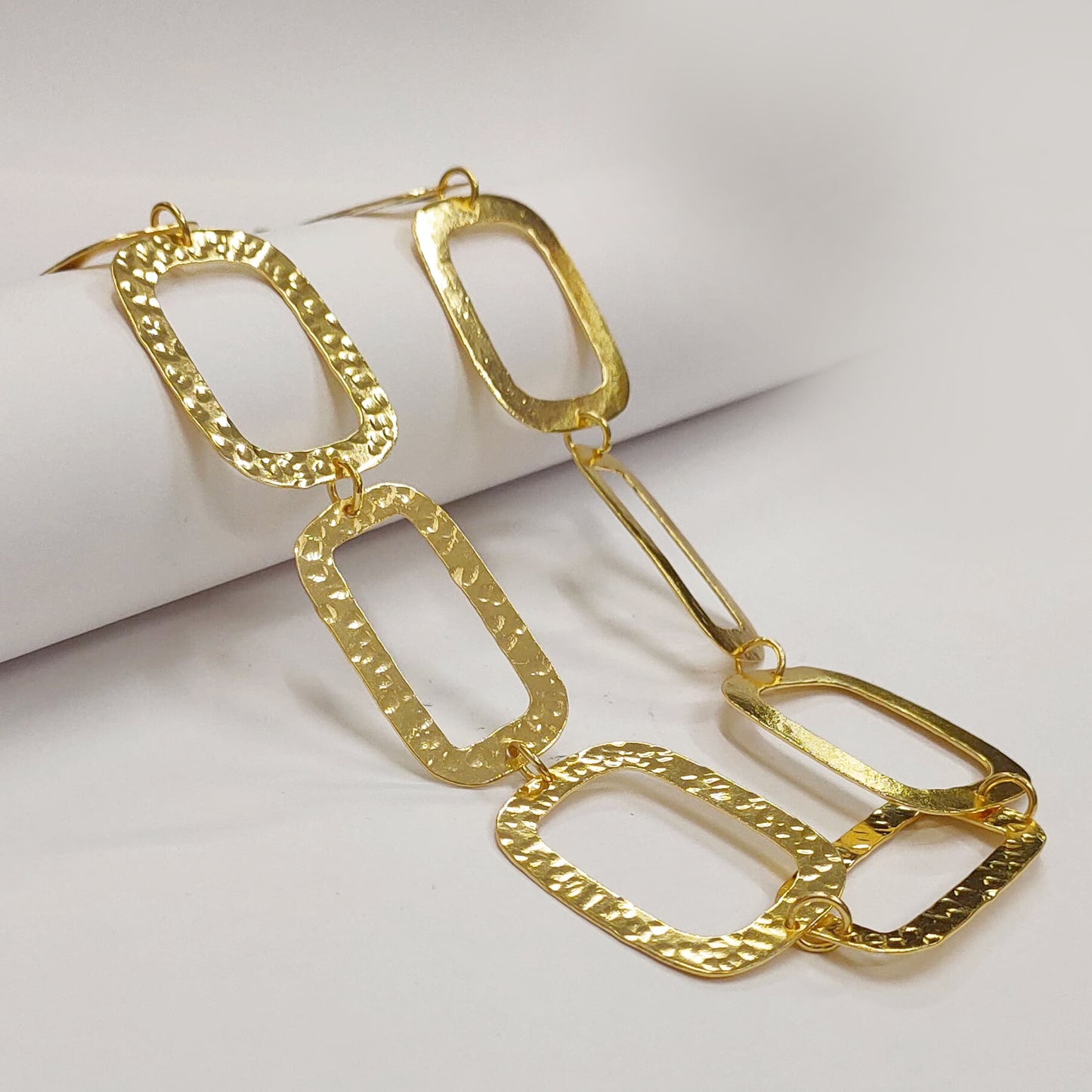 Rectangle Square Statement Chain Necklace