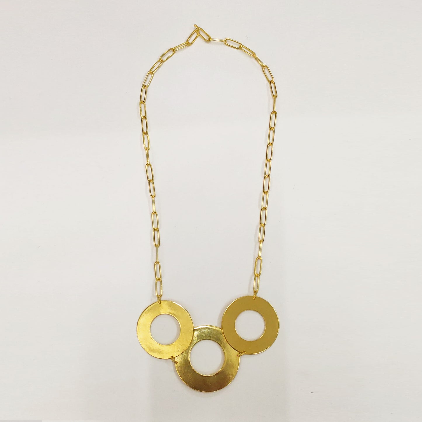 Circle Statement Chain Necklace