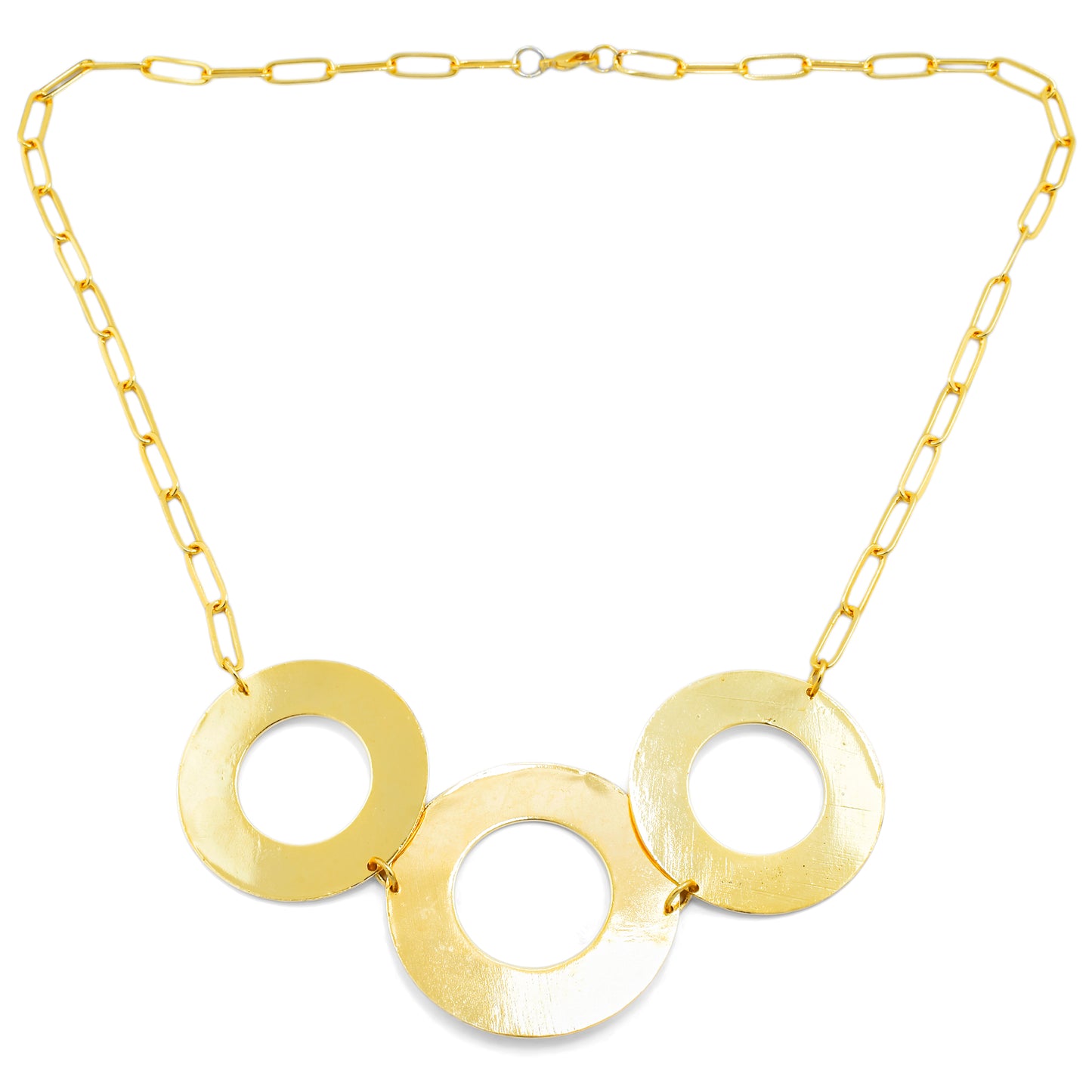 Circle Statement Chain Necklace