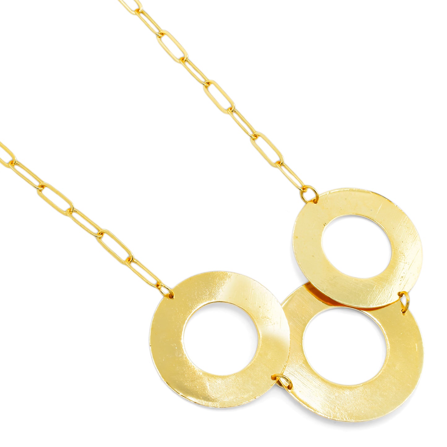 Circle Statement Chain Necklace