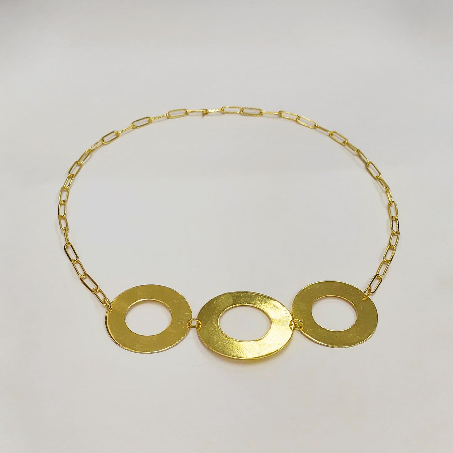 Circle Statement Chain Necklace