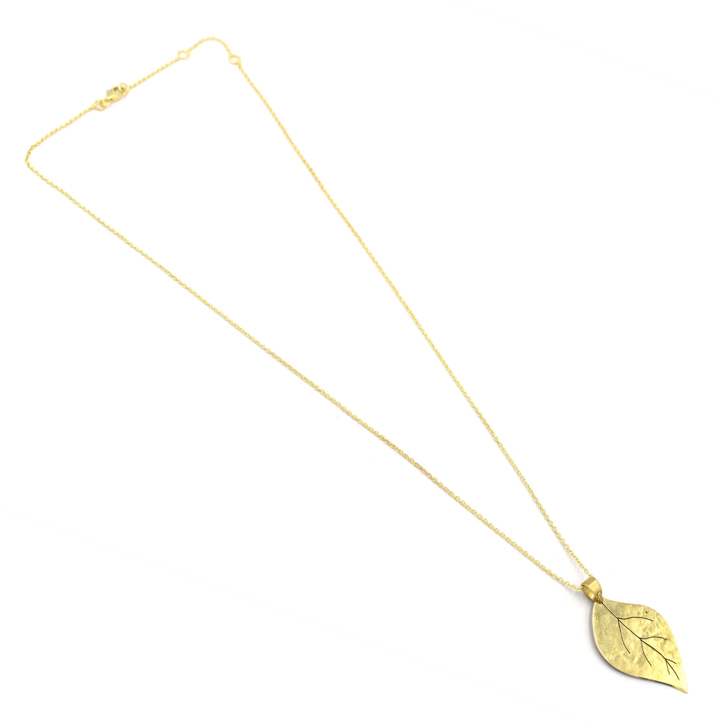 Textured Leaf Pendant