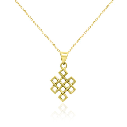 Cross Style Checked Pendant