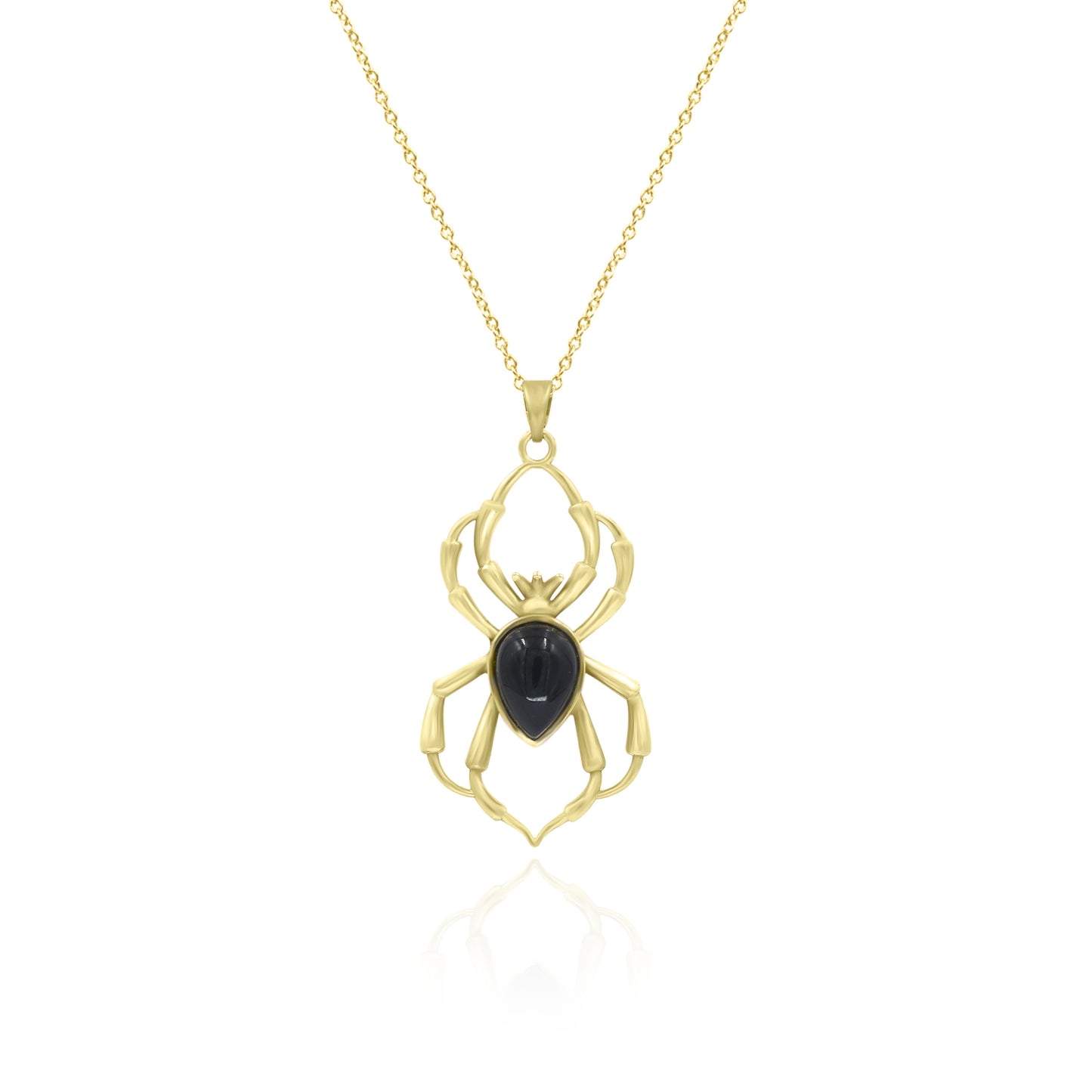 Black Onyx Spider Pendant