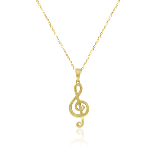 Music Note Treble Clef Pendant