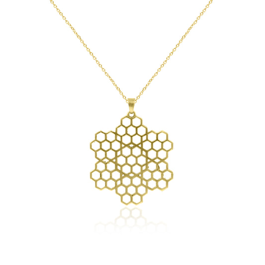 Honeycomb Blossom Pendant