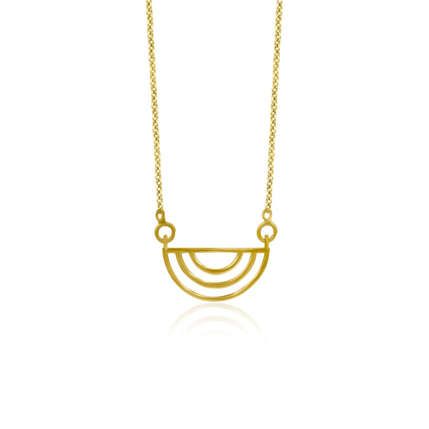 Concentric Semicircles Pendant