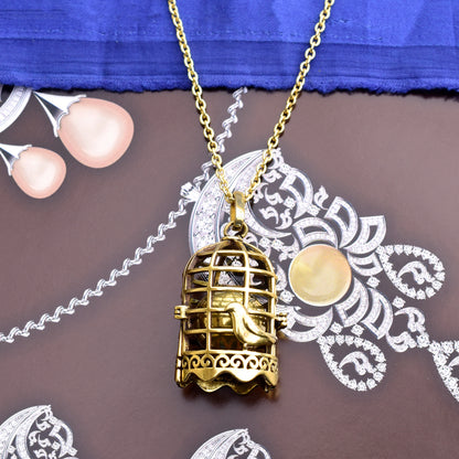 Ball In The Sparrow Cage Pendant