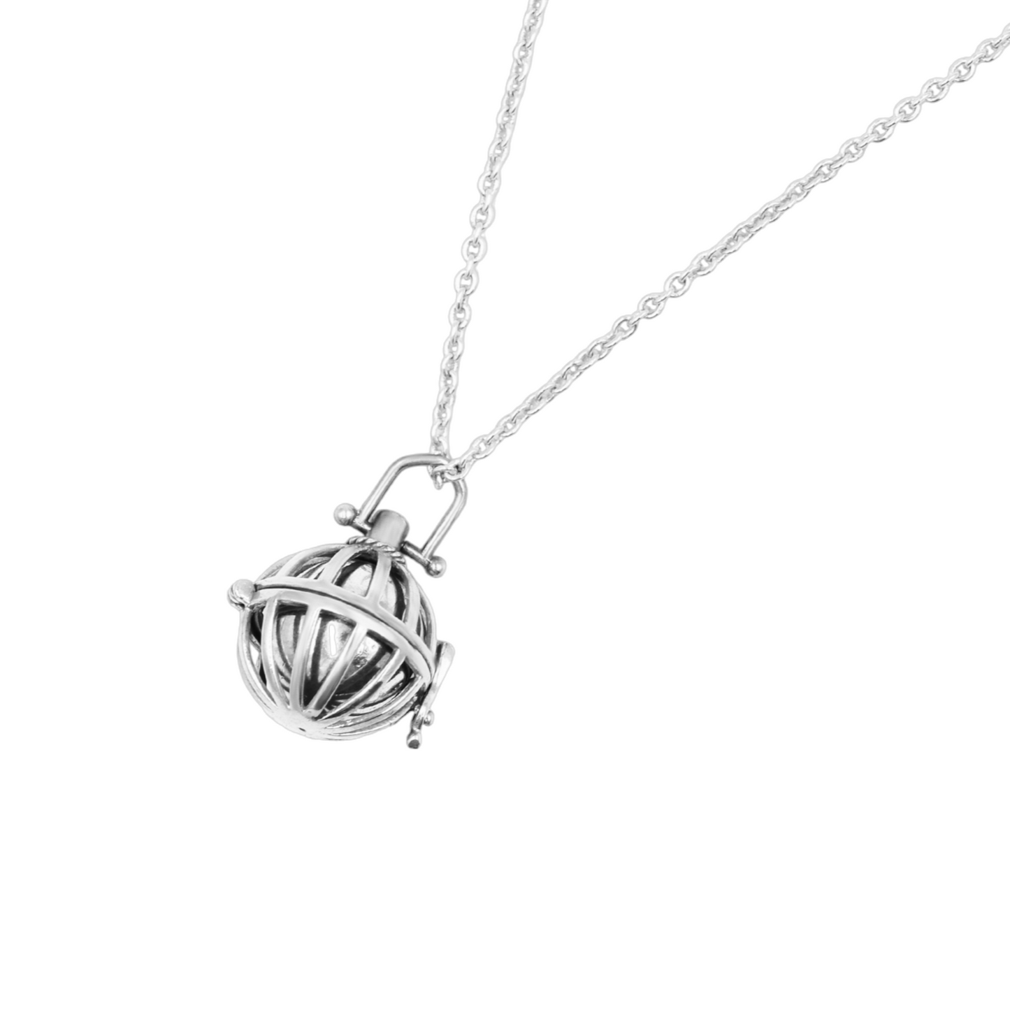 Planet In A Cage Locket Pendant