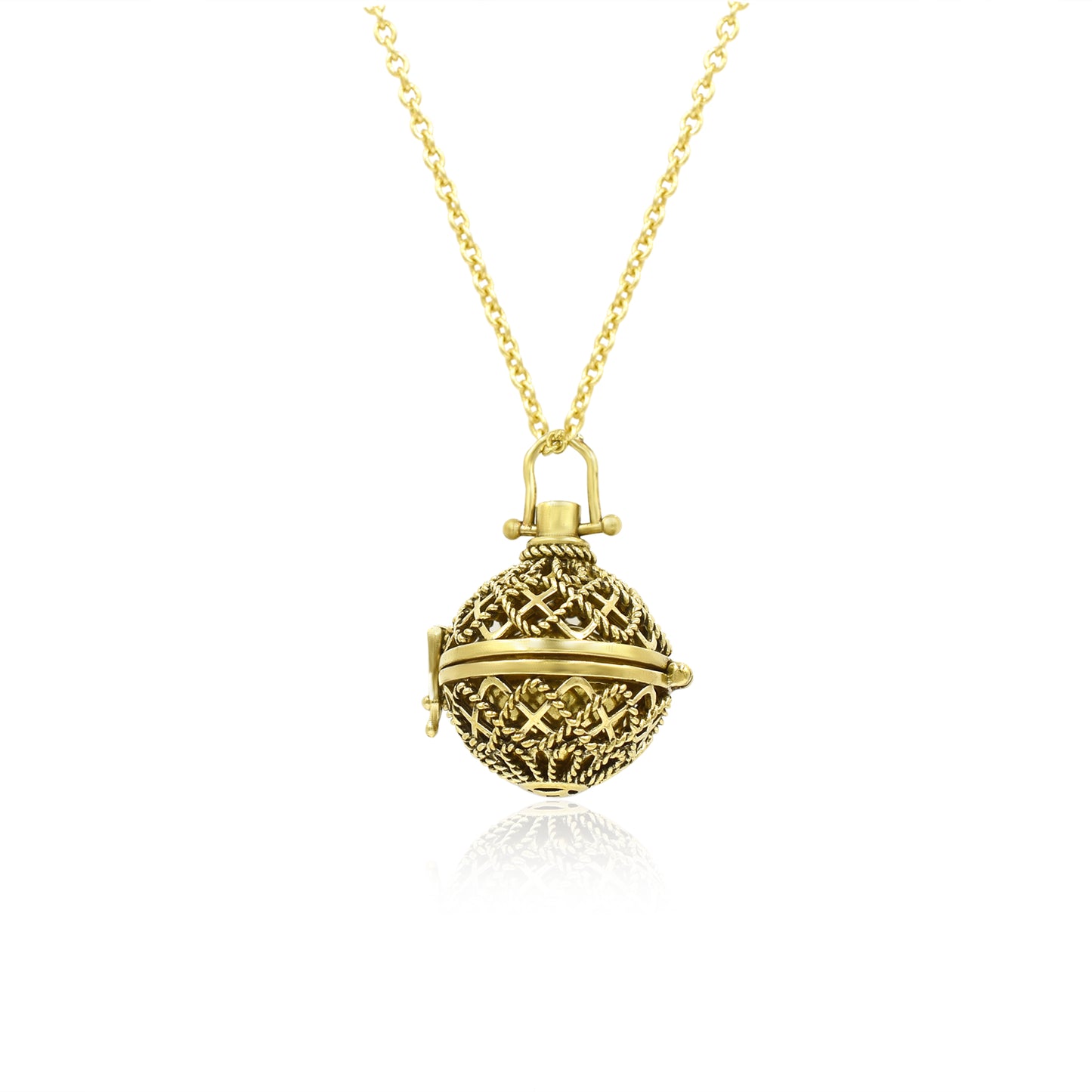 Boho Open Ball Locket Pendant