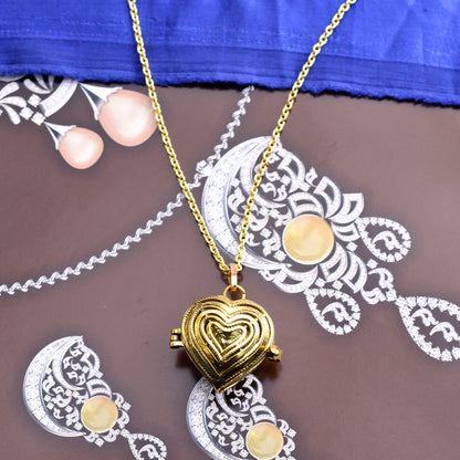 Open Heart Locket Pendant