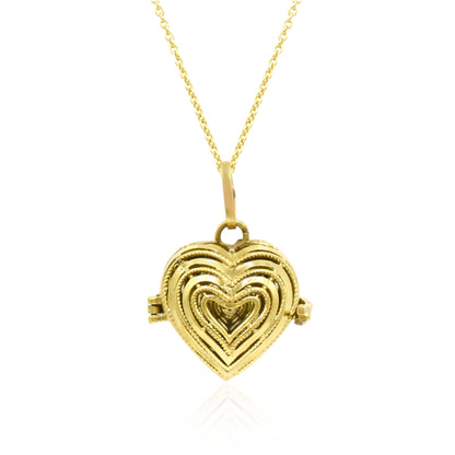 Open Heart Locket Pendant