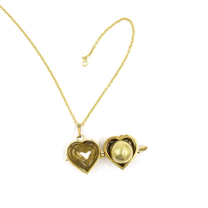 Open Heart Locket Pendant