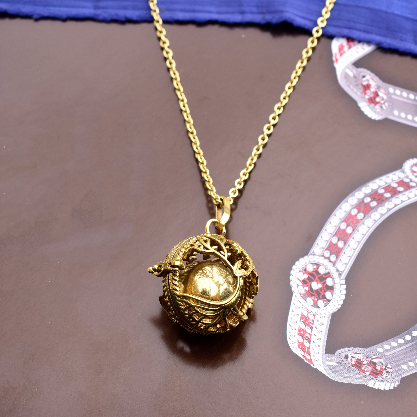 Ball Stuck In The Tree Locket Pendant