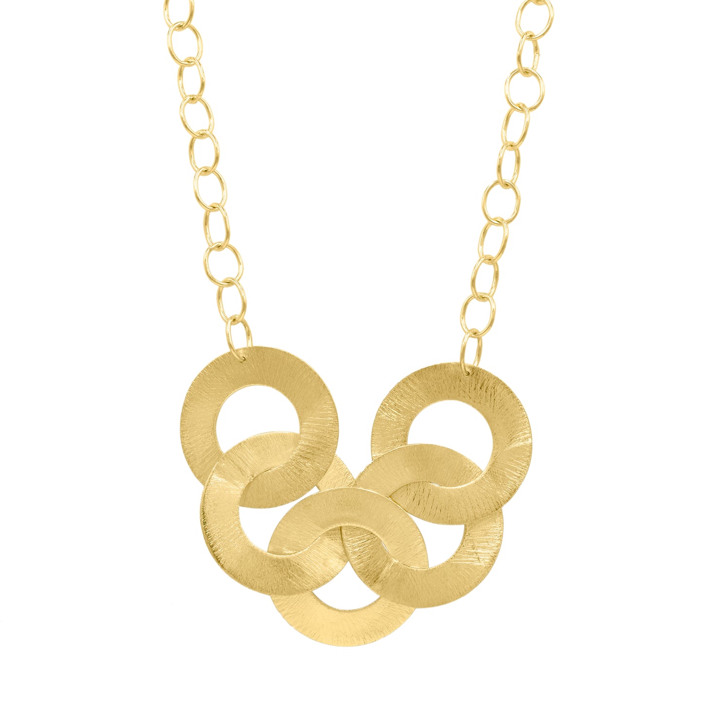 Circle Loop Statement Chain Necklace