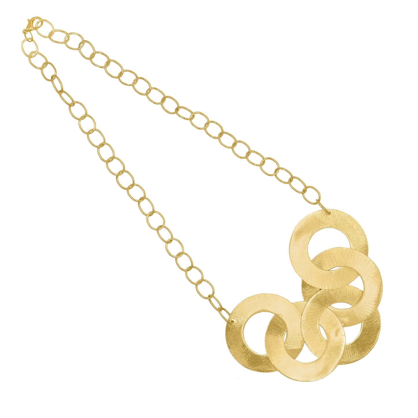 Circle Loop Statement Chain Necklace