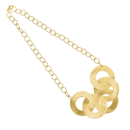 Circle Loop Statement Chain Necklace