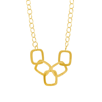 Rectangle Loop Statement Chain Necklace