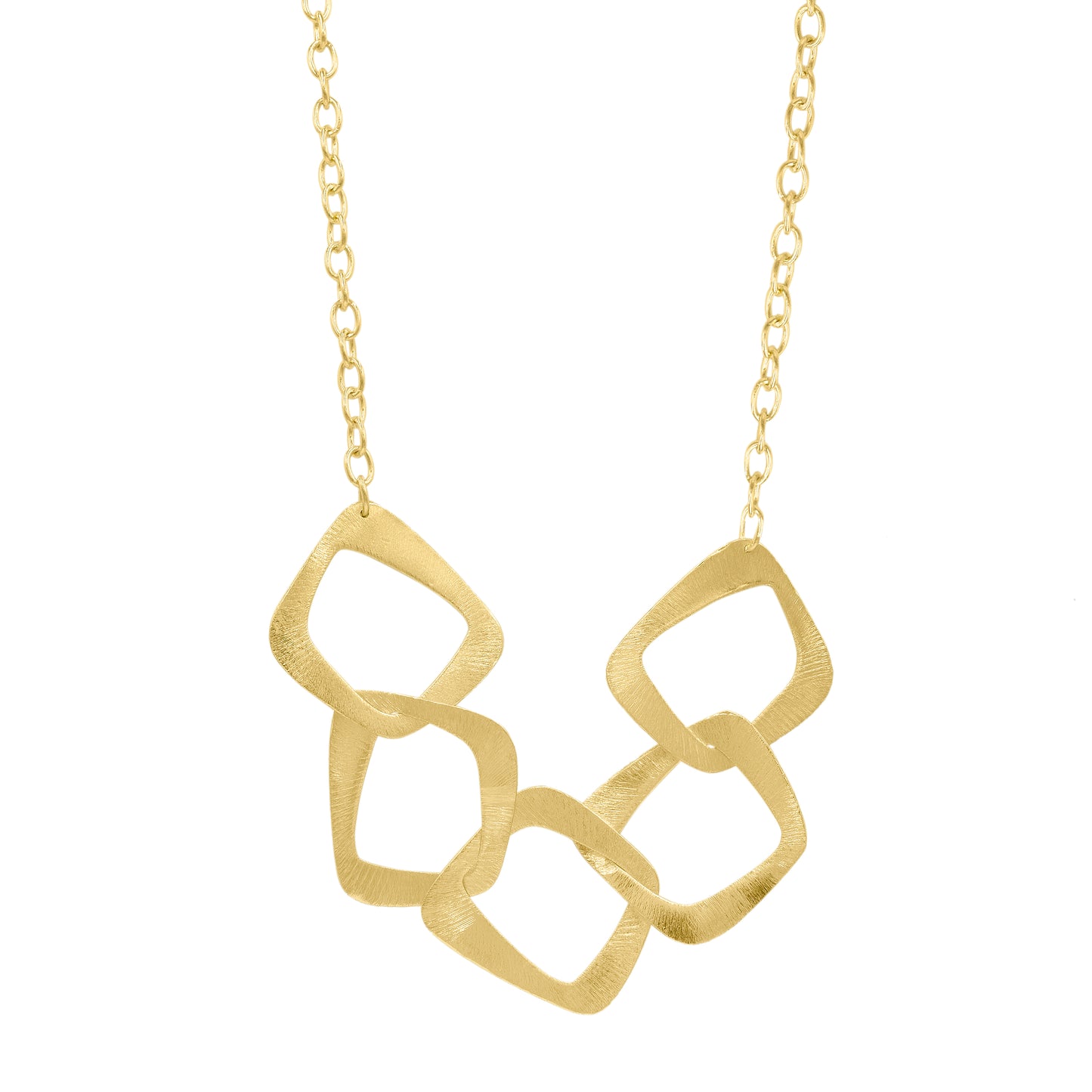 Square Loop Statement Chain Necklace