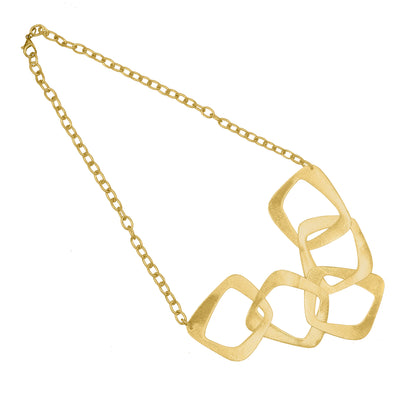 Square Loop Statement Chain Necklace