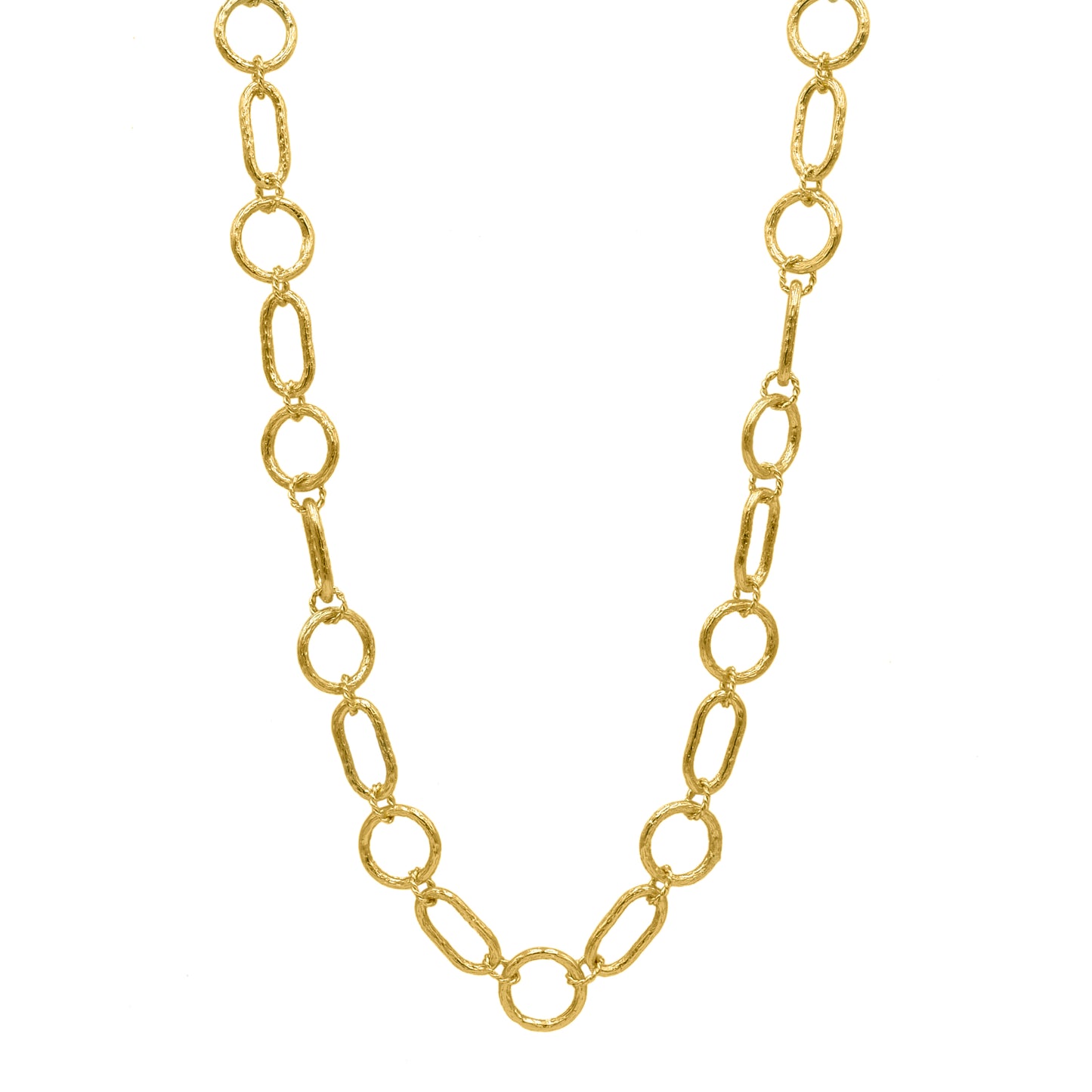 Alternating Link Chain Necklace