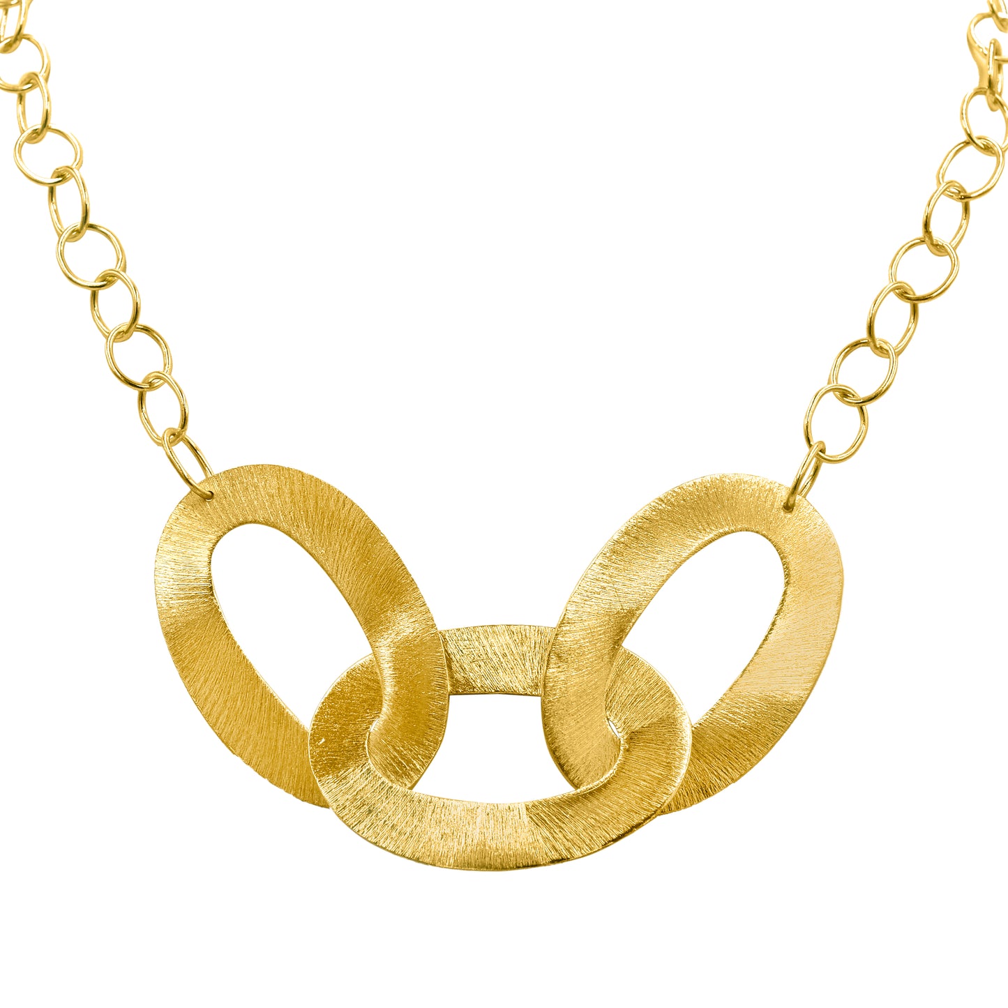 Oval Loop Statement Chain Necklace