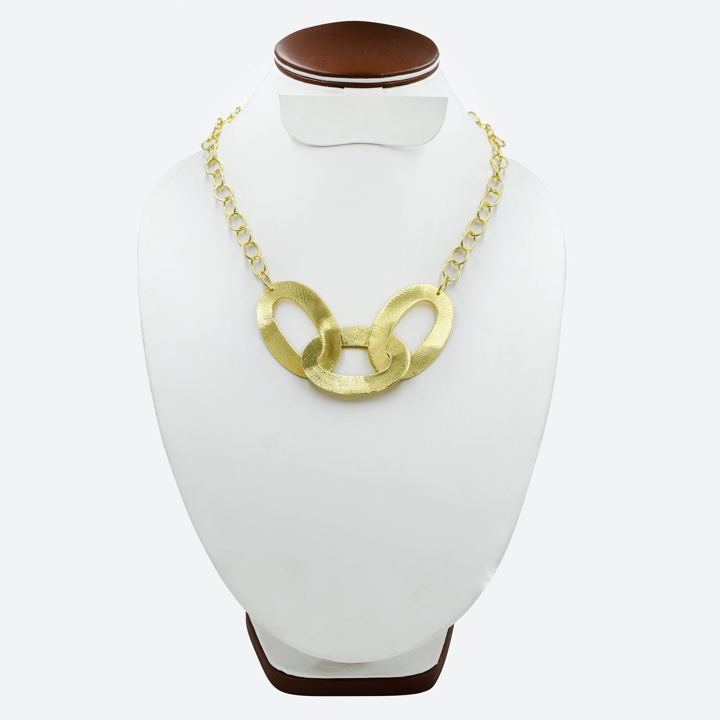 Oval Loop Statement Chain Necklace