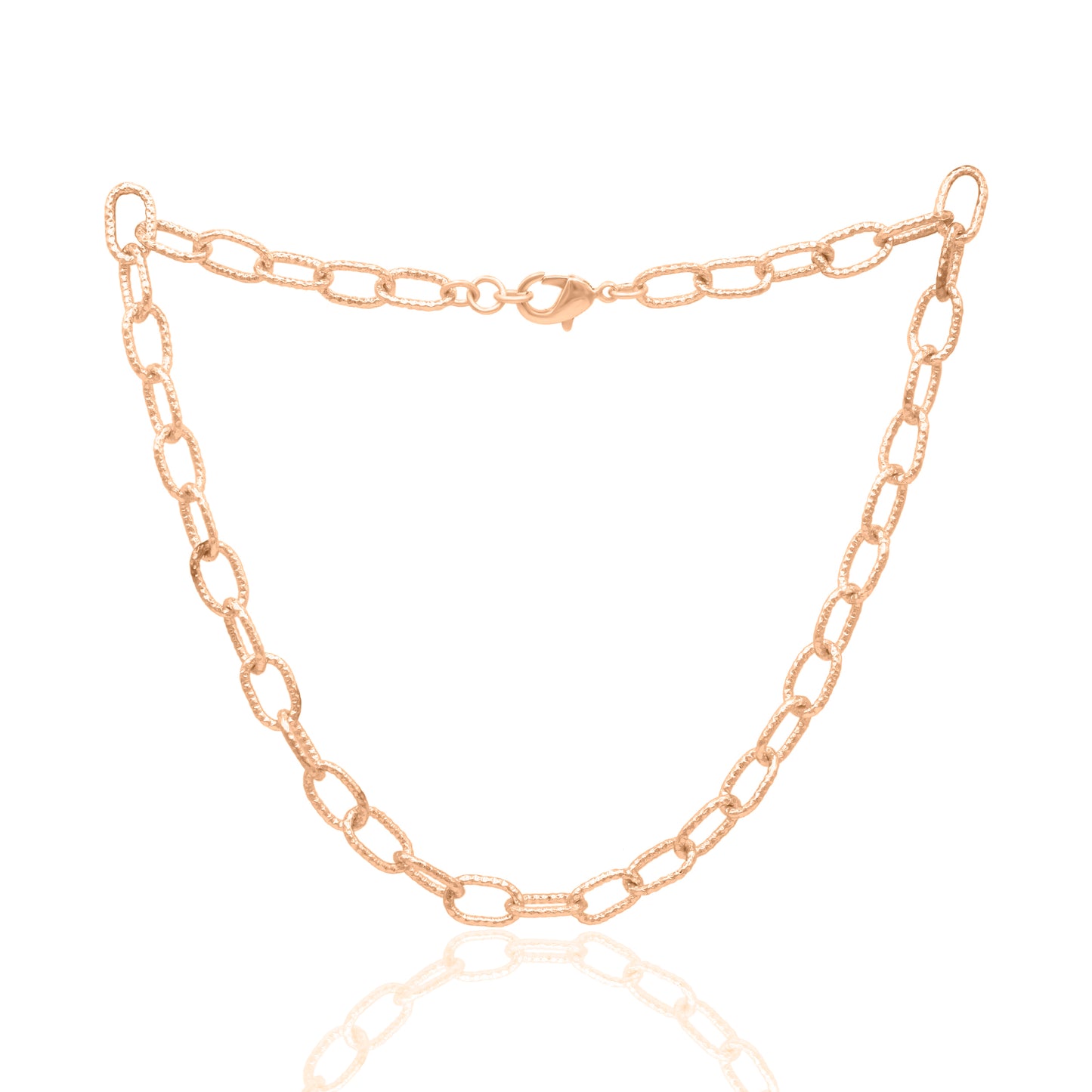 Textured Cable Link Chain Necklace