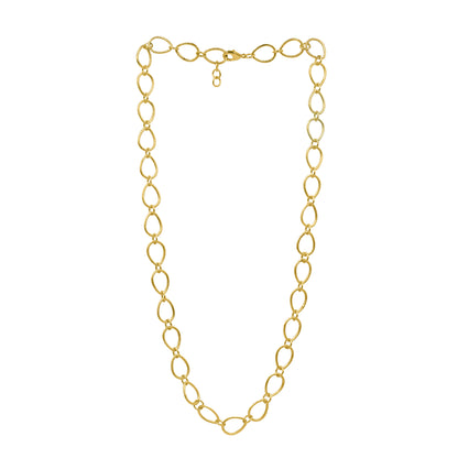 Textured Oval Link Chain Necklace
