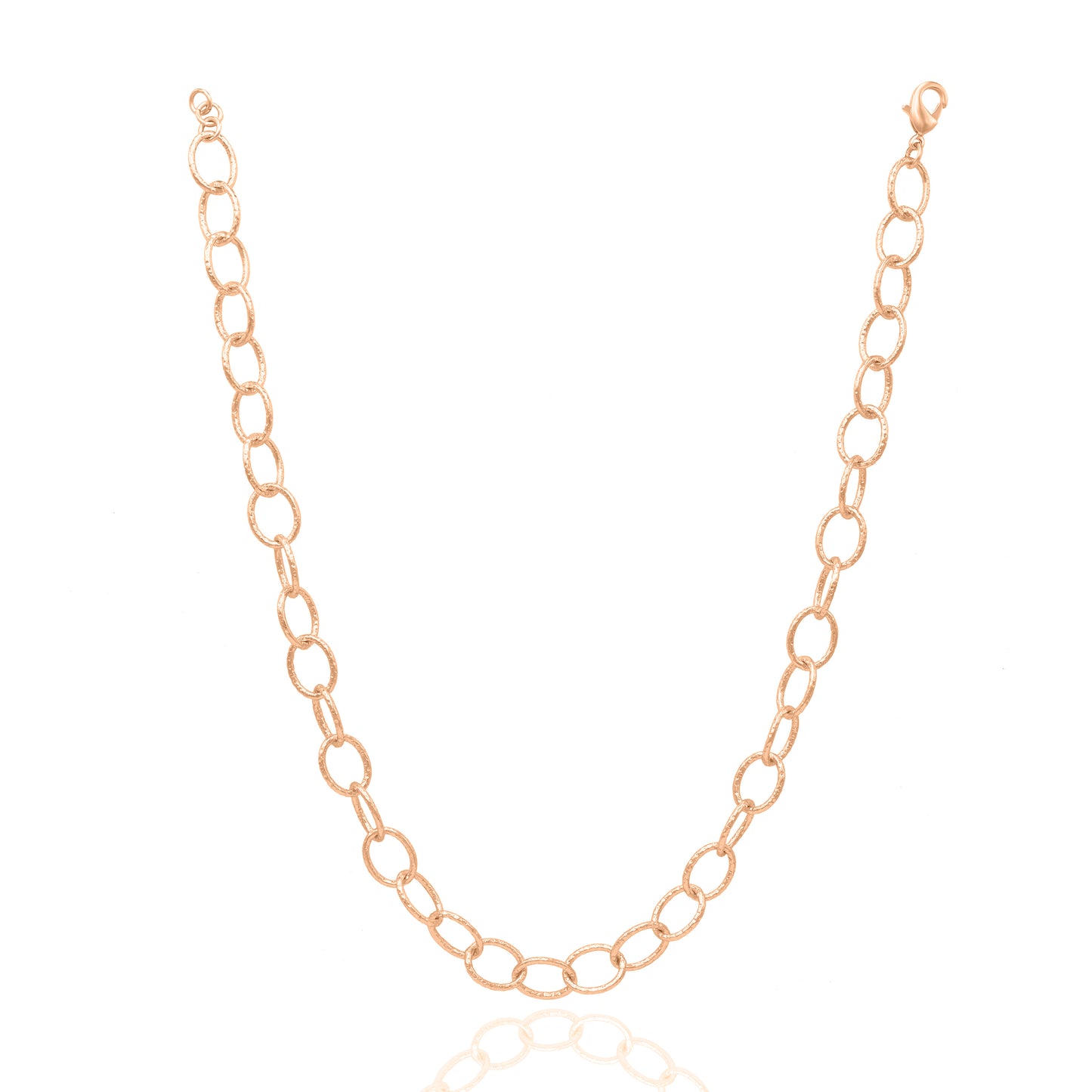 Oval Interlocked Chain Necklace