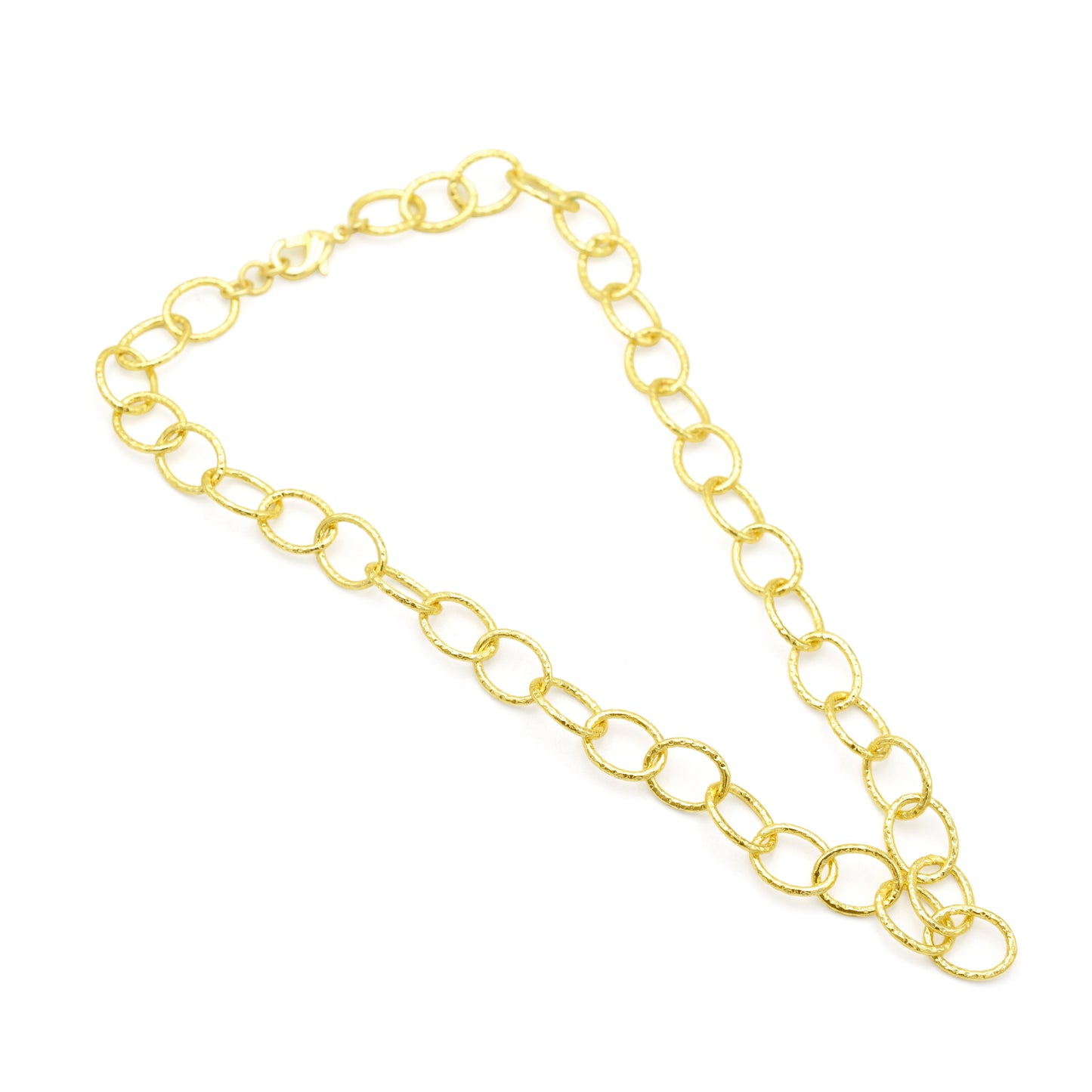 Oval Interlocked Chain Necklace