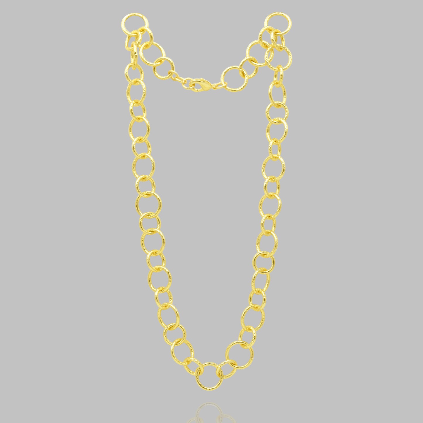 Big & Small Circle Link Chain Necklace