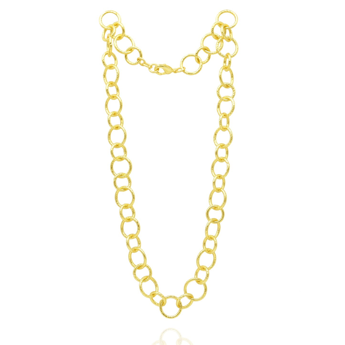 Big & Small Circle Link Chain Necklace