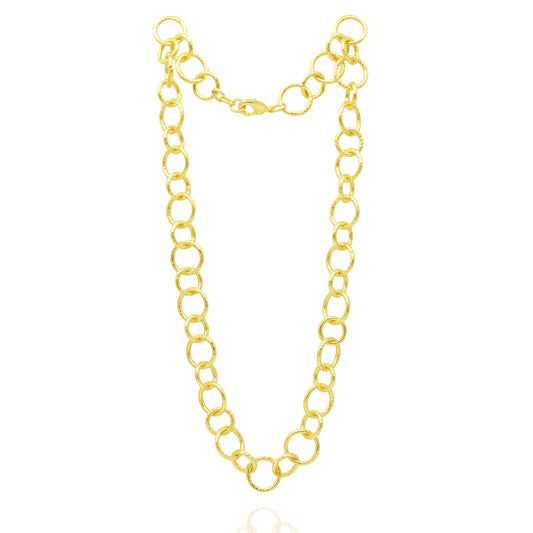 Big & Small Circle Link Chain Necklace