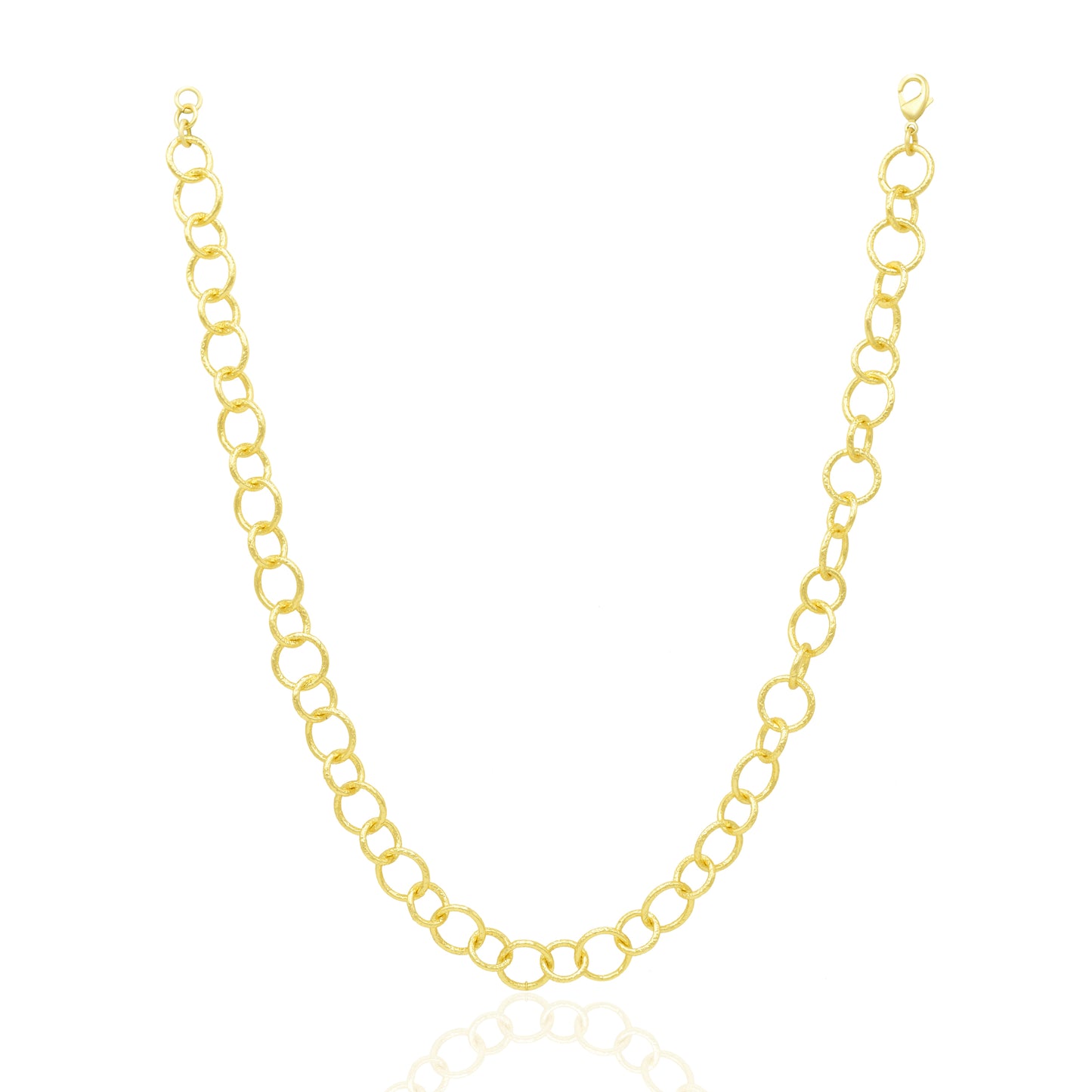 Big & Small Circle Link Chain Necklace