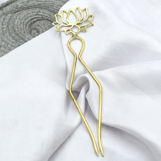 Lotus Bloom Hair Pin