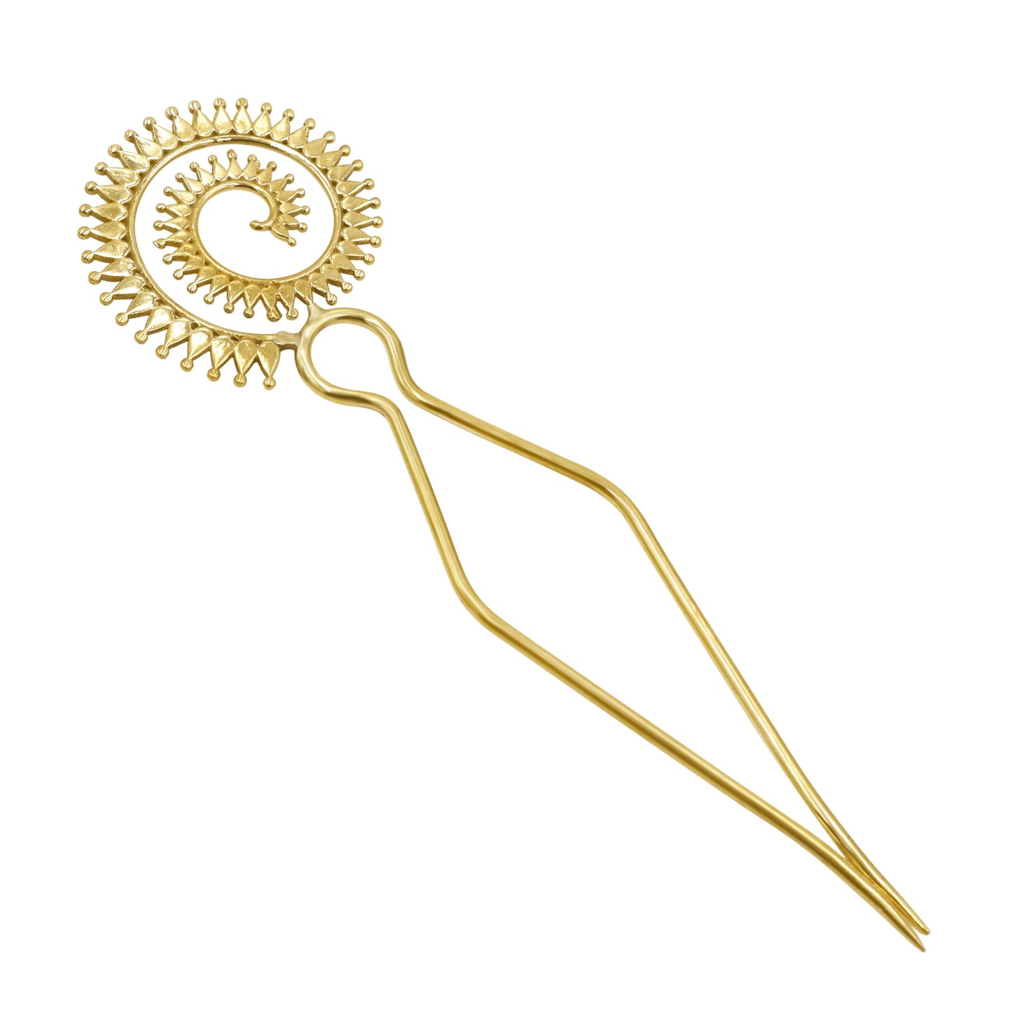 Golden Swirl Hair Pin