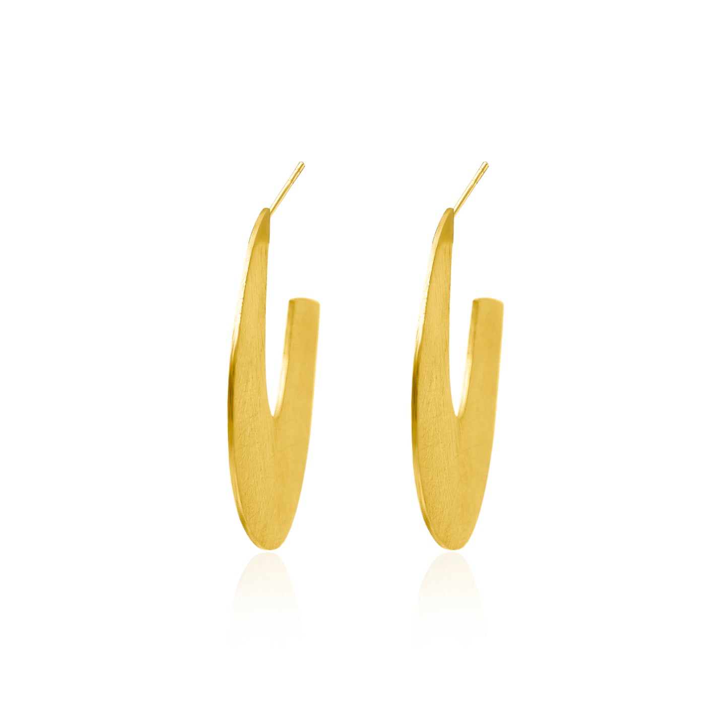 Golden Drift Hoop Earrings