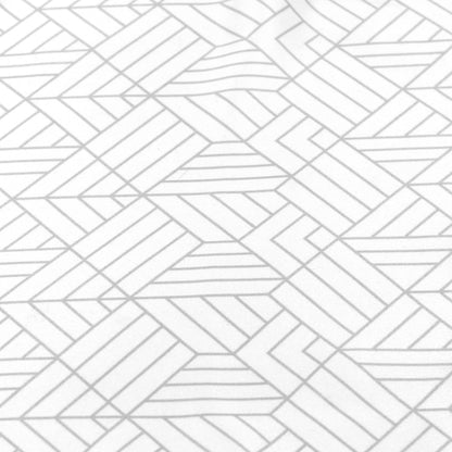 White Geometrical Pocket Squares