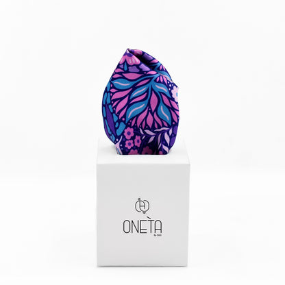 Blooming Blue Pocket Square