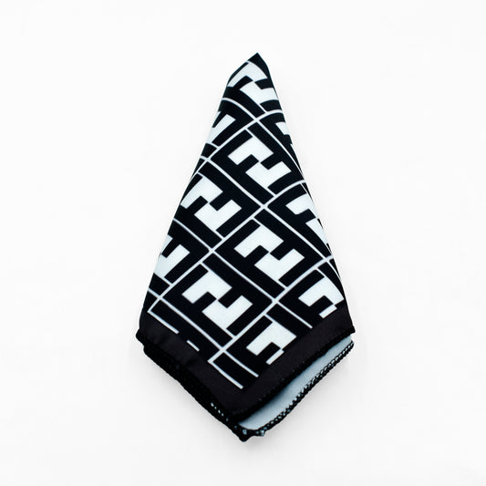 Black & White Pocket Square