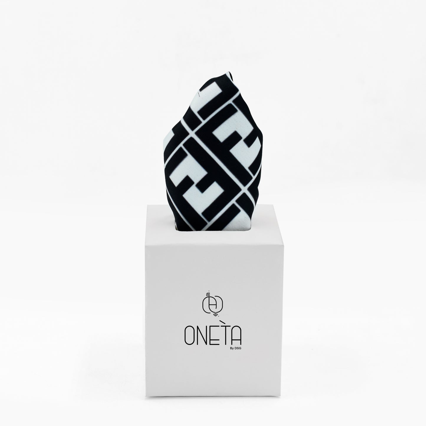 Black & White Pocket Square