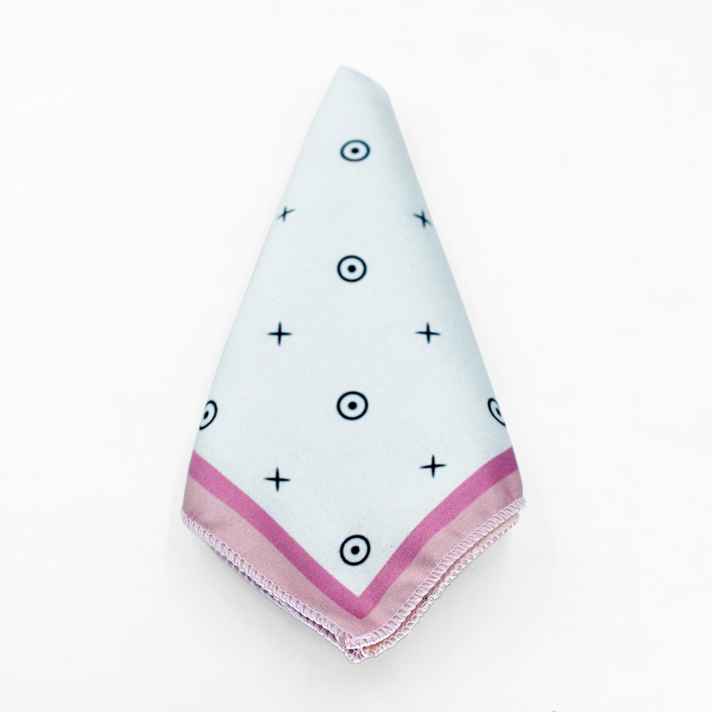 Blue Evil Eye Pocket Square